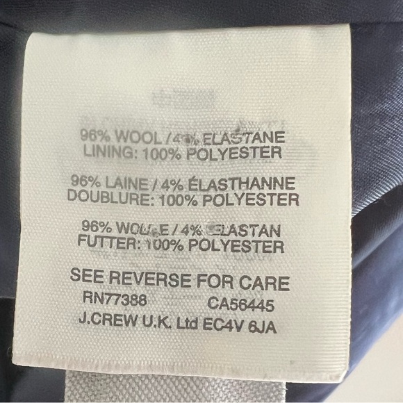 JCrew Navy Wool-Stretch Sheath Dress Size 4. Perfect for the office. - Picture 3 of 4